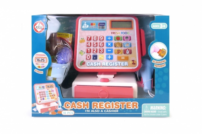 Cash register with basket