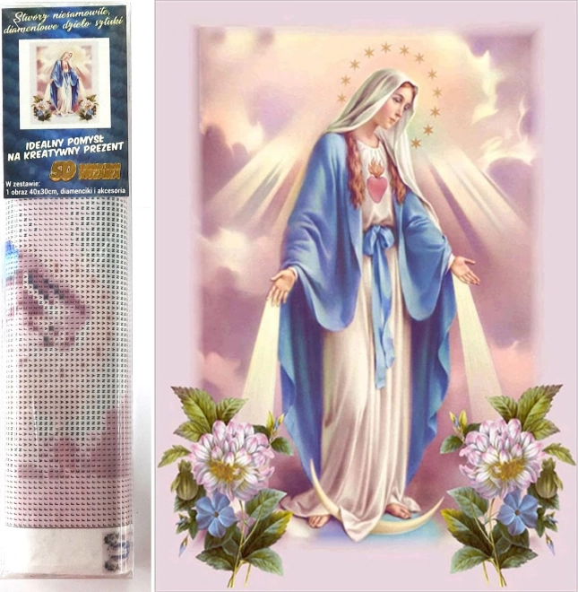 Diamond Painting Virgin Mary Kit 30x40cm