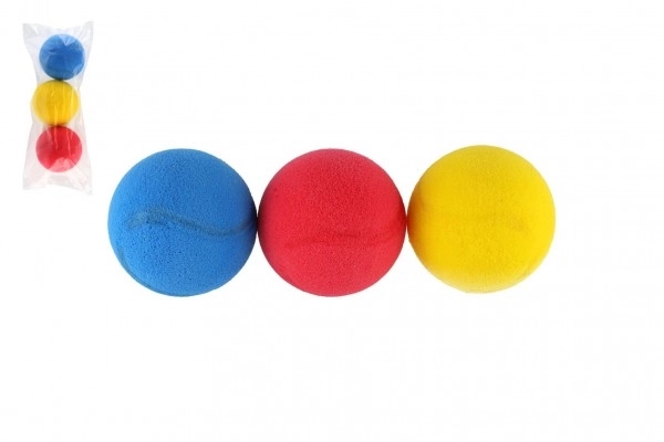 Soft Foam Tennis Balls - 7cm Diameter, 3 Pack