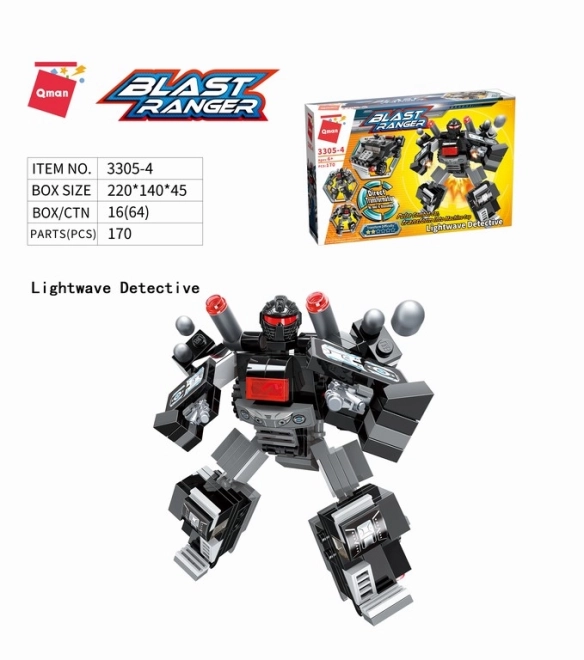 Qman Blast Ranger Robot Vehicle Set