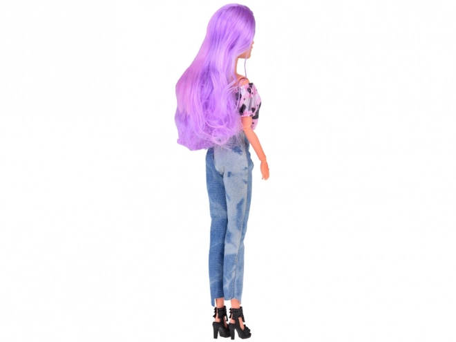 Anlily Doll with Long Pastel Hair and Jeans