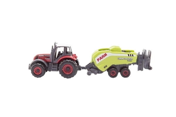 Farm Tractor Set with Accessories - 4 Piece