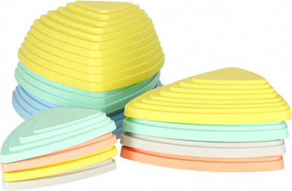 Pietre pastello per equilibrio e allenamento sensoriale per bambini
