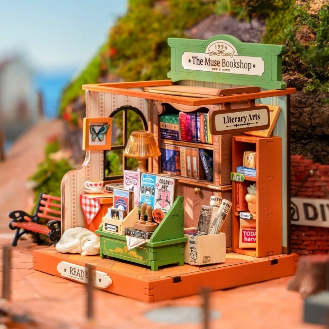 Robud DIY Bookstore Miniature