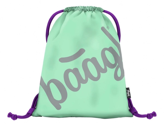 Mint Skate Drawstring Bag