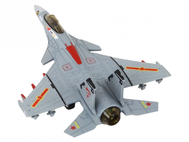 Friction-Powered Fighter Jet Model