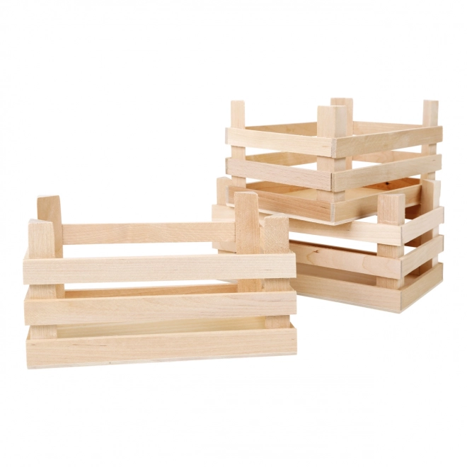 Wooden Crate Set for Kids