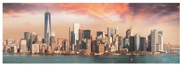 Dino panoramic puzzle Manhattan at dusk New York