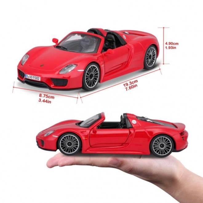 Die-cast Model Car Porsche 918 Spyder by Bburago