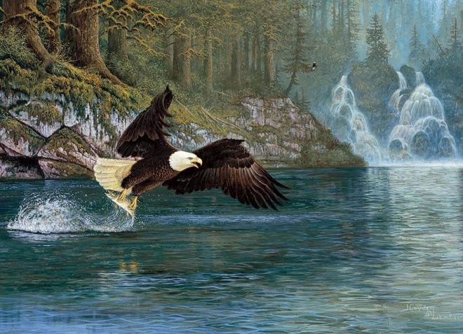 Fishing in Flight 1000 Piece Puzzle