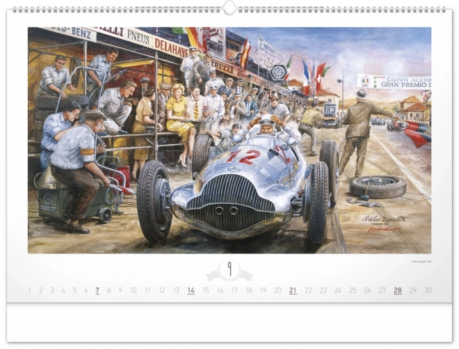 Wall Calendar Oldtimers by Václav Zapadlík 2025