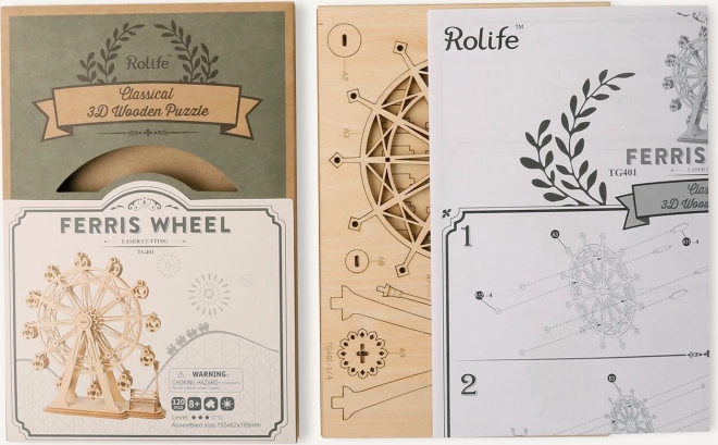 Robotic Wooden 3D Puzzle Ferris Wheel