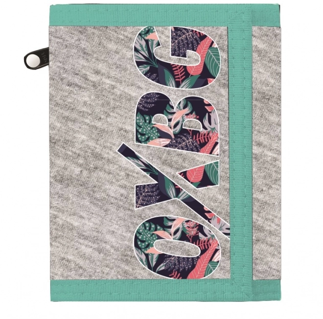 Grey Tropical Fabric Wallet