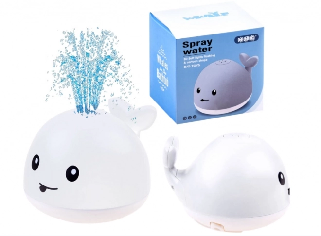 Whale Bath Fountain Toy – white