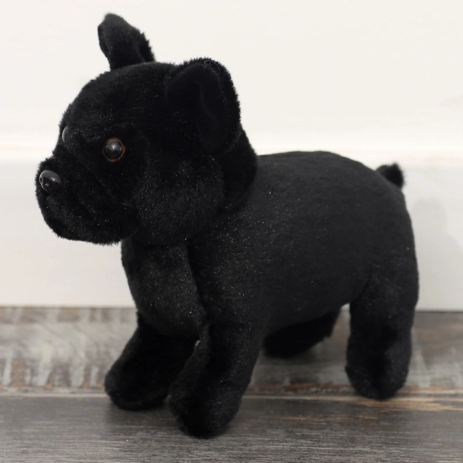 cane di peluche nero 19 cm