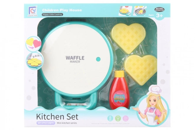 Battery-Powered Waffle Maker for Kids