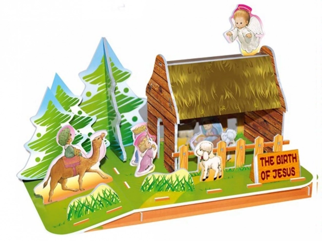 3D Puzzle Nativity Scene