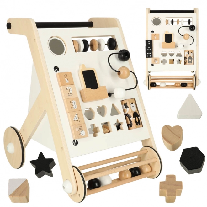 Wooden Walker Educational Toy with Shape Sorter