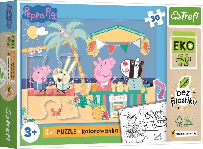 Peppa Pig Double-Sided Eco-Friendly Maxi Puzzle