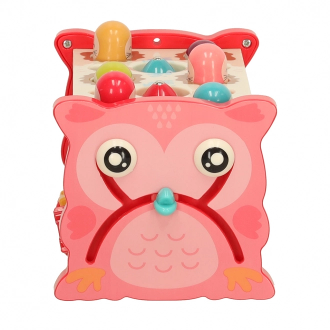 Sensorisches Spielzeug Hammerbank 8-in-1 für Kleinkinder Rosa
