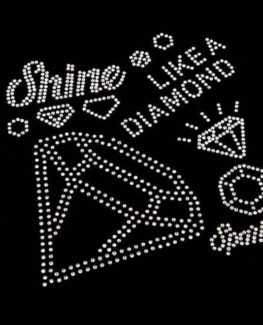 Iron-On Rhinestone Patches - Sparkling Gems WOW