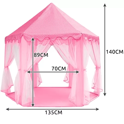 Pink Children's Tent Palace for Home and Garden