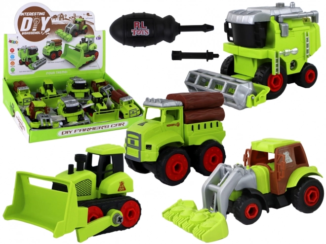 Build and Play Farm Vehicles Set for Kids