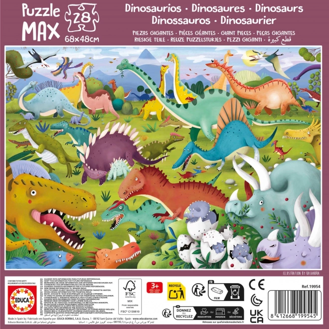 Educa Dinosaur Puzzle 28 Pieces