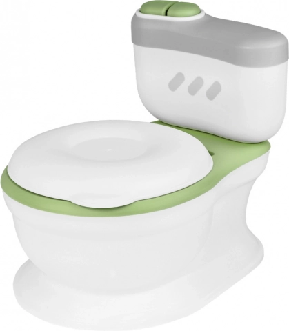 Interactive children's potty with singing button and wipe compartment