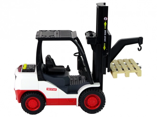 Forklift Toy with Movable Fork and Palette