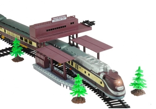 Large FENFA Train Set with Locomotive and Cars