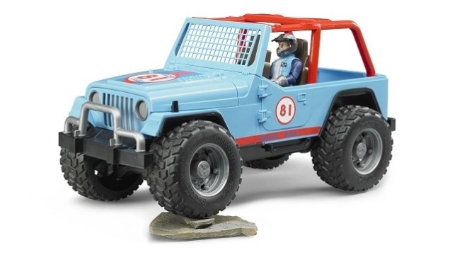 Bruder Blue Jeep with Driver