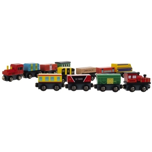 Wooden Toy Train Set