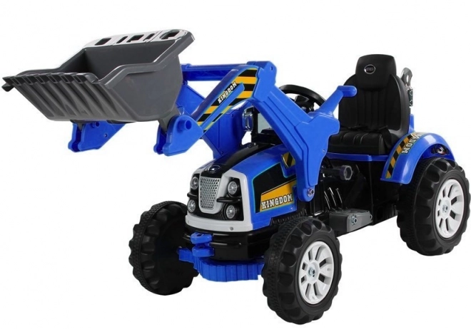 Electric Blue Excavator Loader for Kids