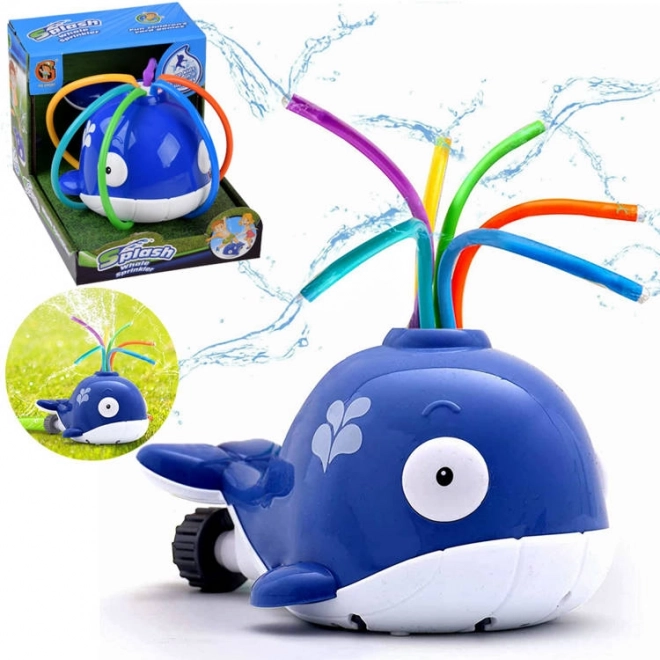 Colorful Whale Water Sprinkler Toy