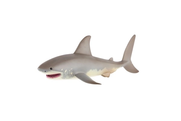 White Shark Plastic Toy 17cm in Bag