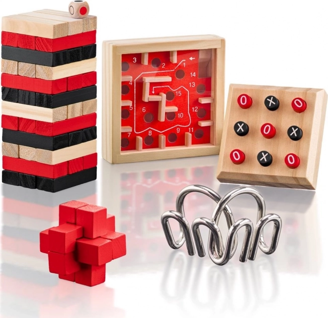 Popular Mini Puzzle and Game Set 5-in-1