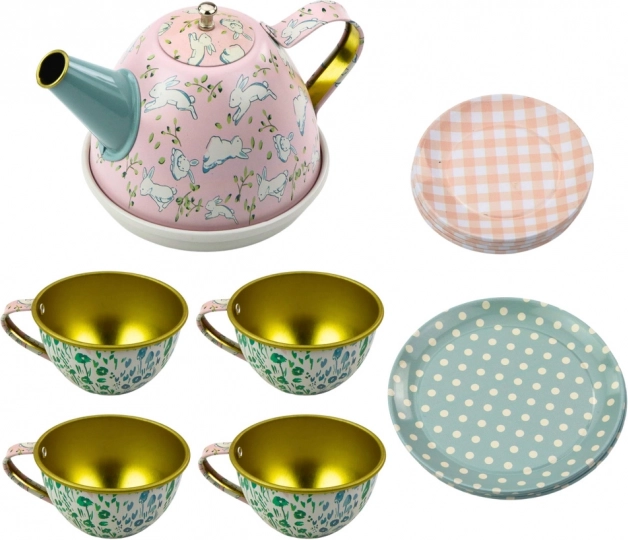 Tea set for children in a metal suitcase 15 pcs