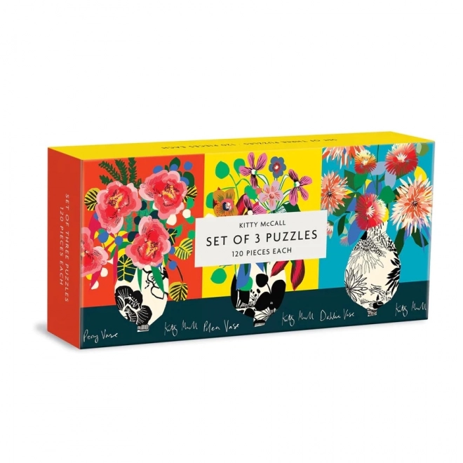 Kitty McCall Vibrant Floral Puzzles Set