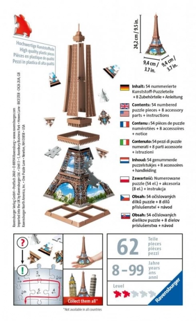 3D Puzzle Mini Eiffel Tower