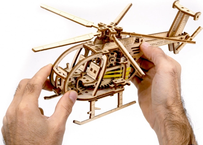 Wooden City 3D Puzzle Helicopter