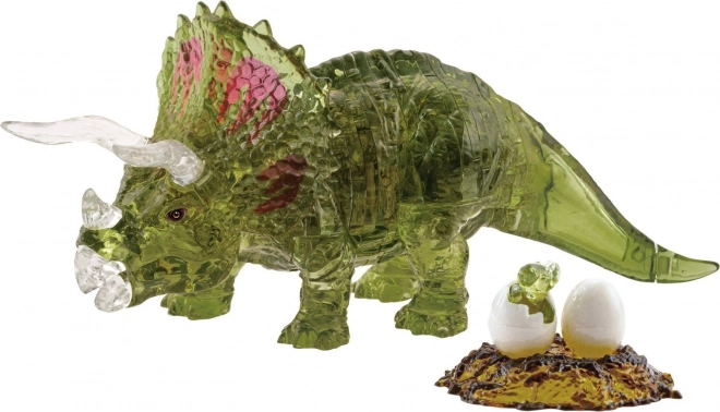 3D Crystal Puzzle Triceratops with Baby