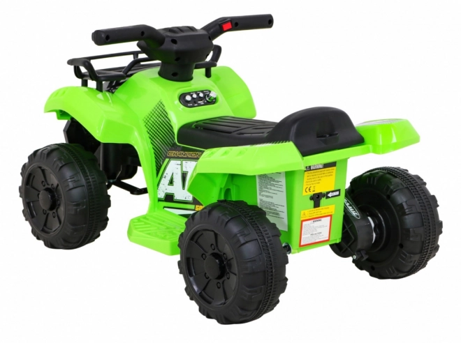 Green Children's Ride-On Quad with LED & MP3