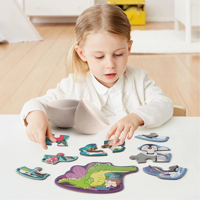 Top Bright Animal Egg Puzzle Set