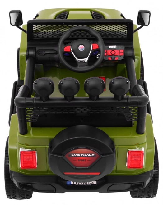 Off-road Car Raptor Drifter Green + Remote Control + 4x4 Drive + Storage Space + Slow Start + MP3 LED Light