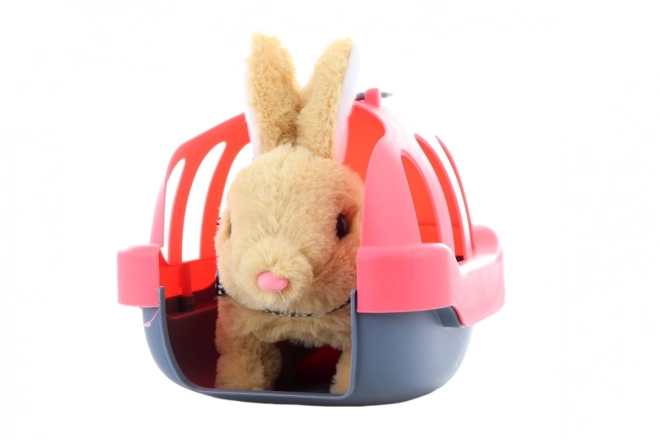 Battery-Powered Bunny with Carrier