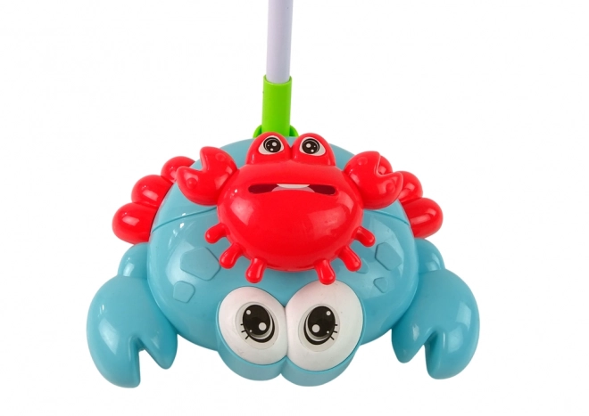 Blue Musical Crab Push Toy