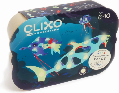 Clixo Ocean Creatures Magnetic Building Set