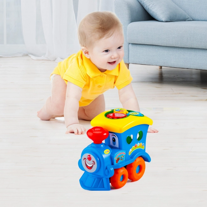 Colorful Locomotive Shape Sorter Toy