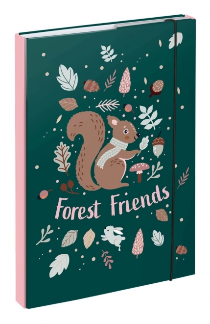 Folder for School Notebooks A4 - Squirrel Design